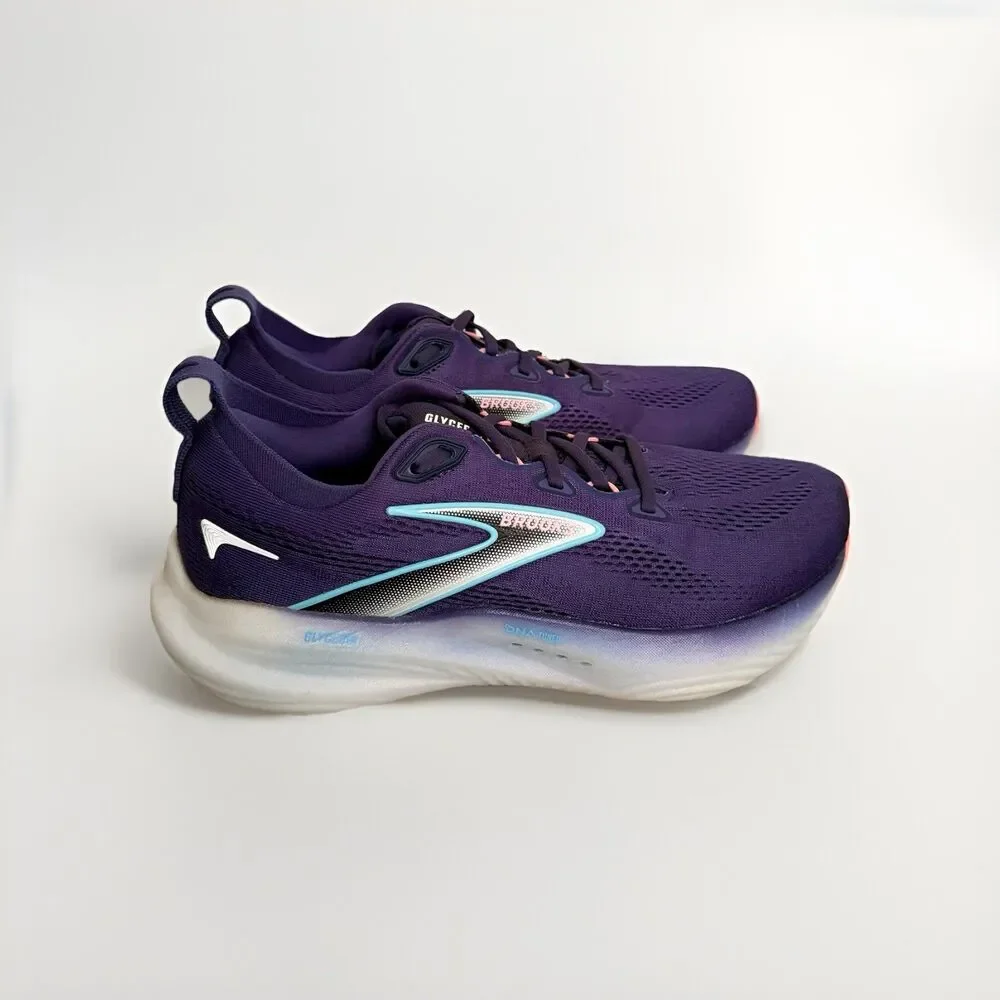 Women's Brooks Glycerin 22, Blue Ribbon/Peacoat/Dianthus, 9 B Medium US - Picture 2 of 10